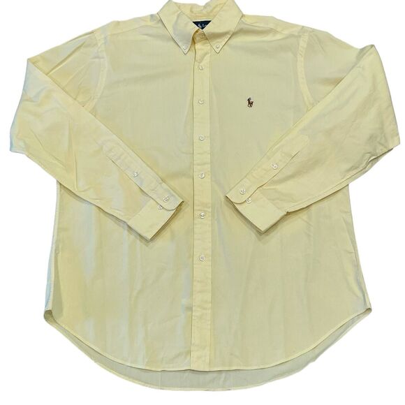 Ralph Lauren Mens Shirt 34/35 Designer Button up Preppy Colorful Officewear - Picture 1 of 7